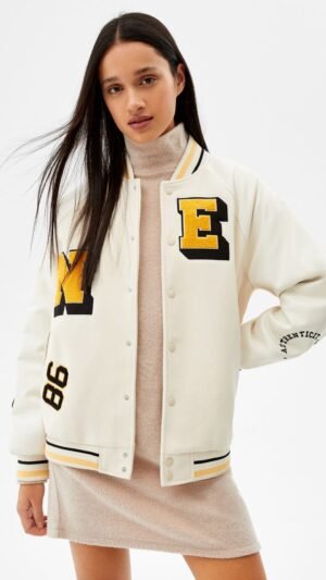 Varsity Jacket With Patch Details